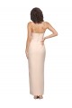 Long Sleeveless Stretch Crepe Nude Sheath Prom Dress Canada Online