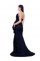 Sweep Train Sleeveless Stretch Crepe Dark Navy Sheath Prom Dress Canada Online