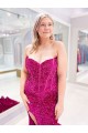 Sweep Train Sleeveless Velvet Sequin Sweetheart Sheath Prom Dress Canada Online