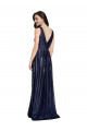 Long Sleeveless Sequin Dark Navy Sheath Prom Dress Canada Online