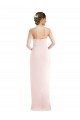 Long Sleeveless Stretch Crepe Pink Trumpet Halter Neck Prom Dress Canada Online