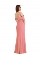 Long Sleeveless Stretch Crepe Hot Pink Trumpet Prom Dress Canada Online