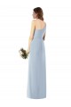 Long Sleeveless Stretch Crepe Light Sky Blue Trumpet One Shoulder Prom Dress Canada Online