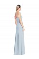 Long Sleeveless Stretch Crepe Light Sky Blue Sweetheart Trumpet Prom Dress Canada Online
