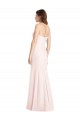 Long Sleeveless Stretch Crepe Pink Sweetheart Trumpet Prom Dress Canada Online