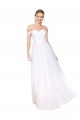 Long Sleeveless Soft Chiffon White A-Line Prom Dress Canada Online